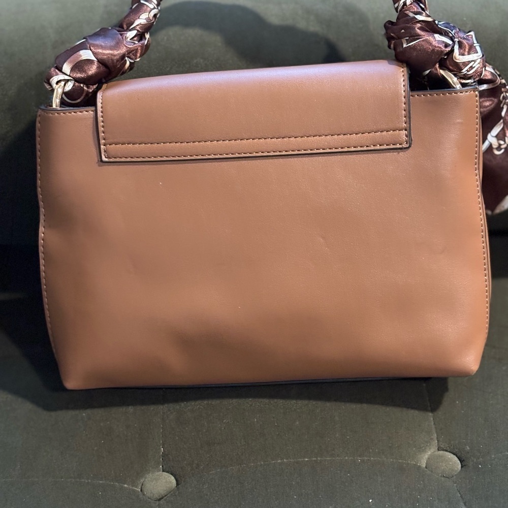 Nicole Miller Brown Vegan Leather Shoulder bag - Picture 6 of 9